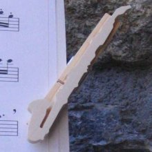 handmade solid wood bass clarinet score clip for musician gifts clarinetist